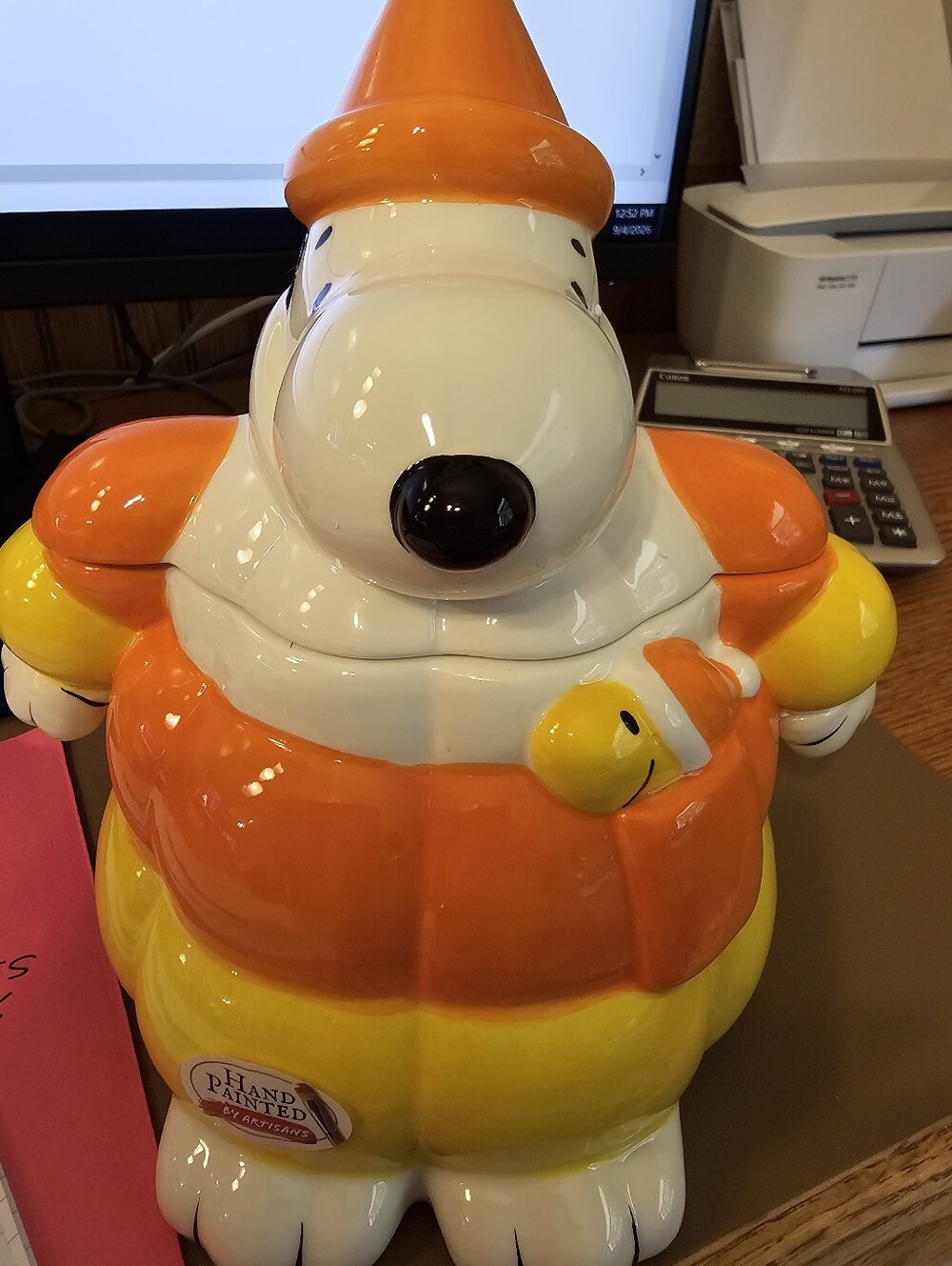 Snoopy Fall Cookie Jar
